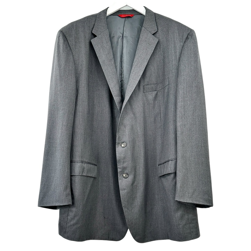 Loro Piana Wool Samuelsohn x Rochester Super 120s Gray Blazer Jacket sz 54